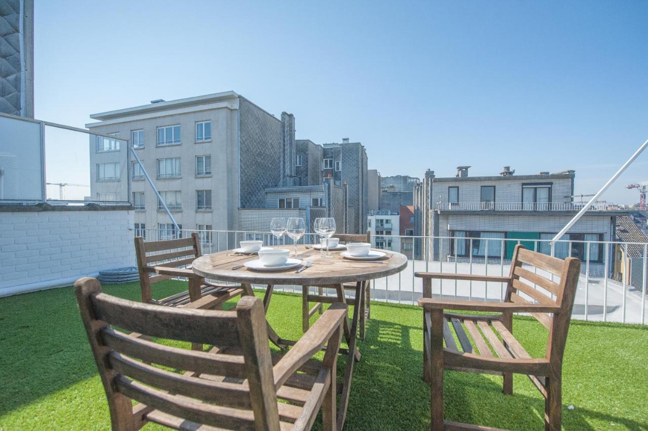 Studio Met Groot Zonneterras Centrum Oostende מראה חיצוני תמונה